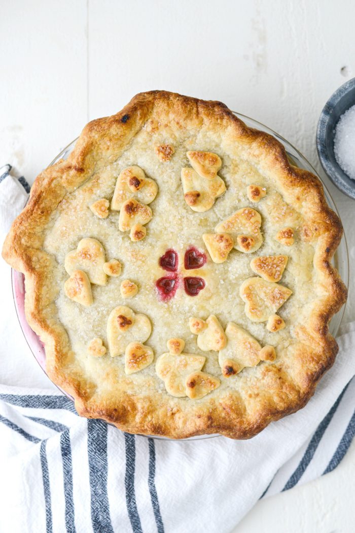 freshly baked Homemade Cherry Pie 