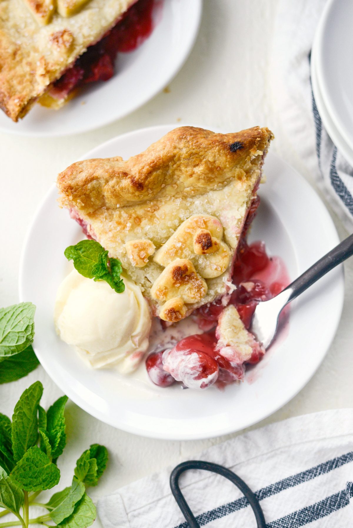 Homemade Cherry Pie from scratch