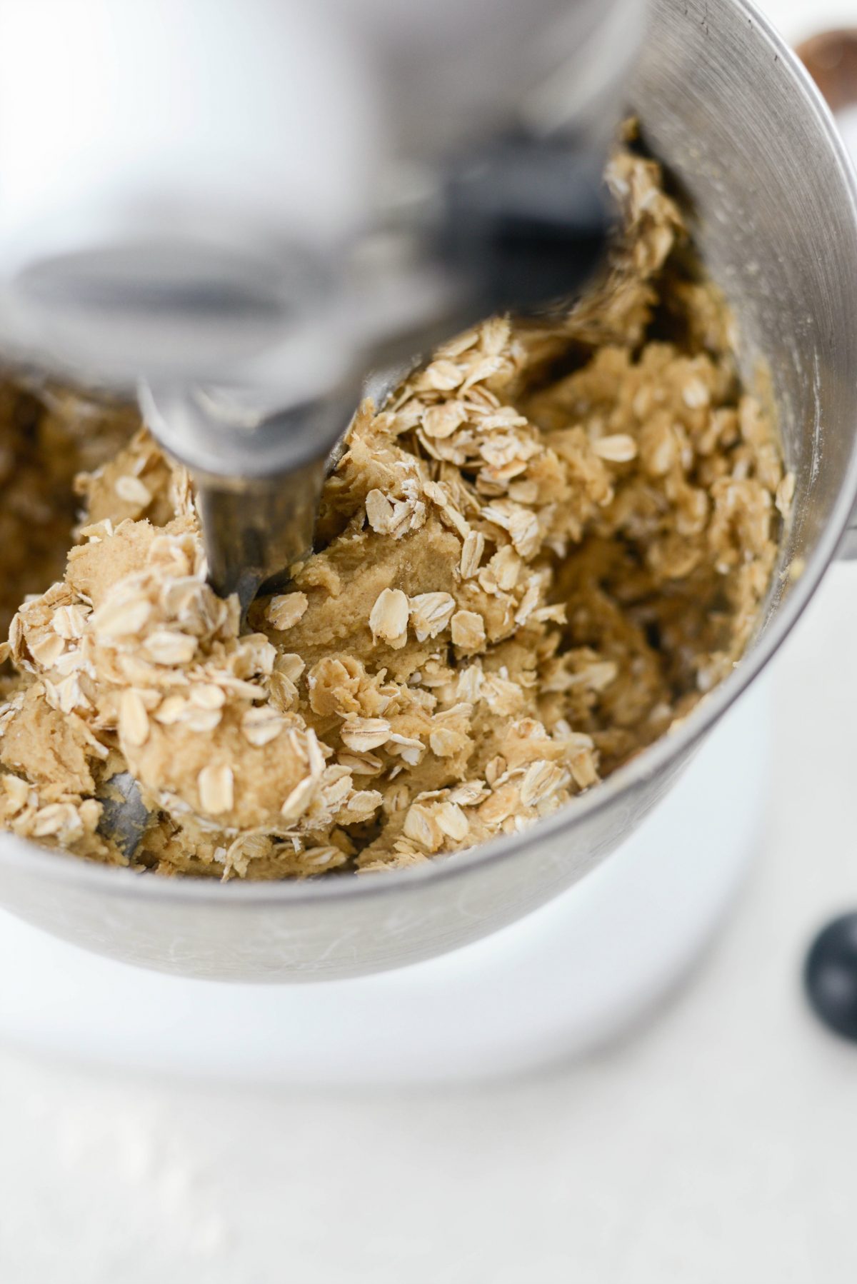 oats mixed into cookie dough