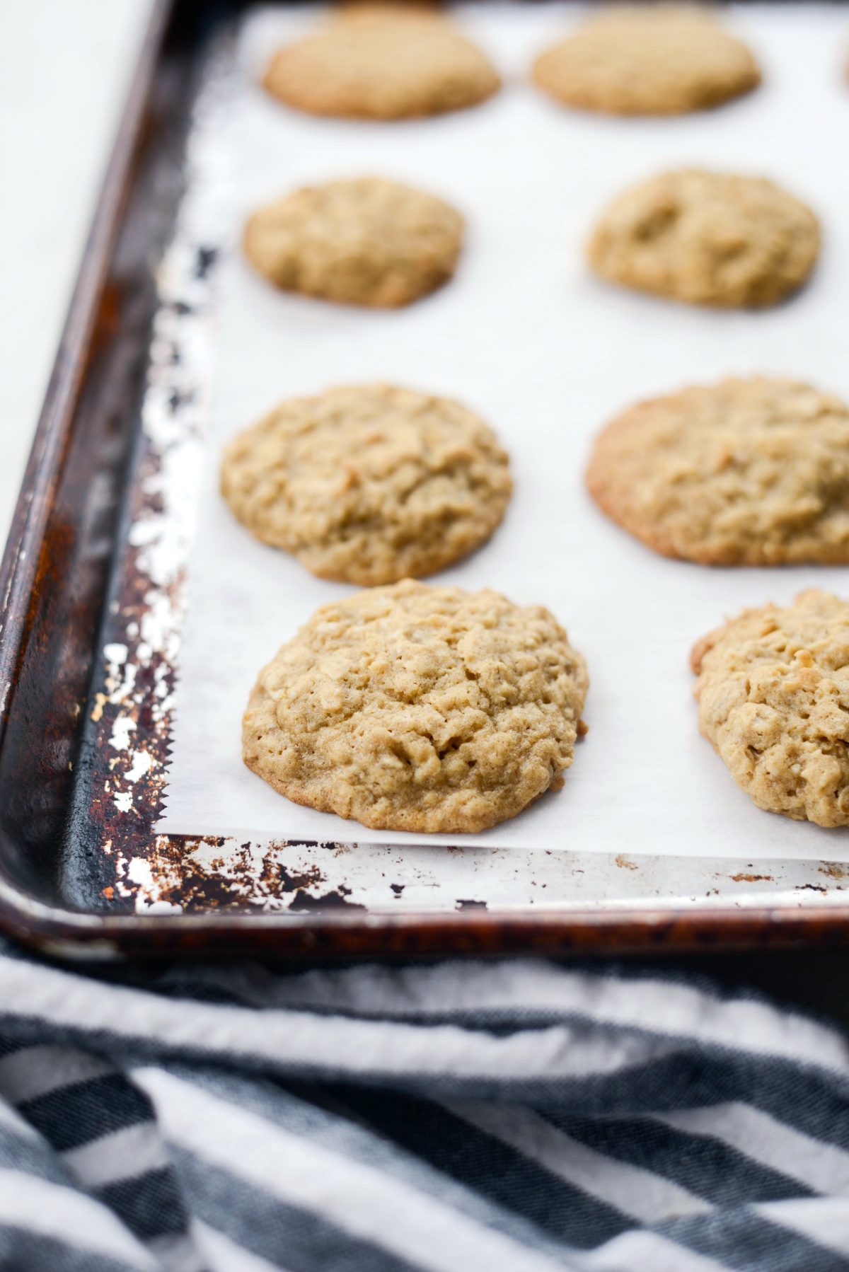 just baked Homemade Oatmeal cookies