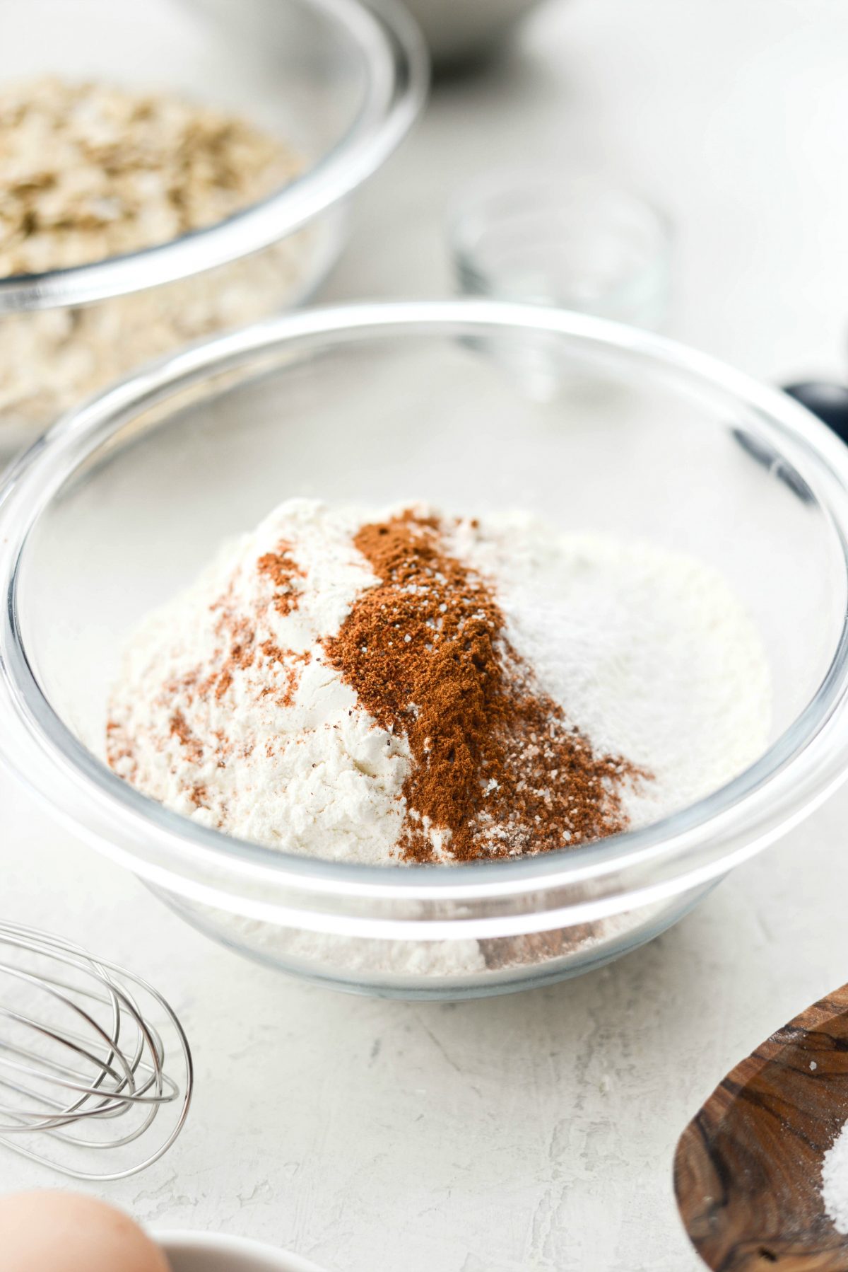 dry ingredients in a bowl.