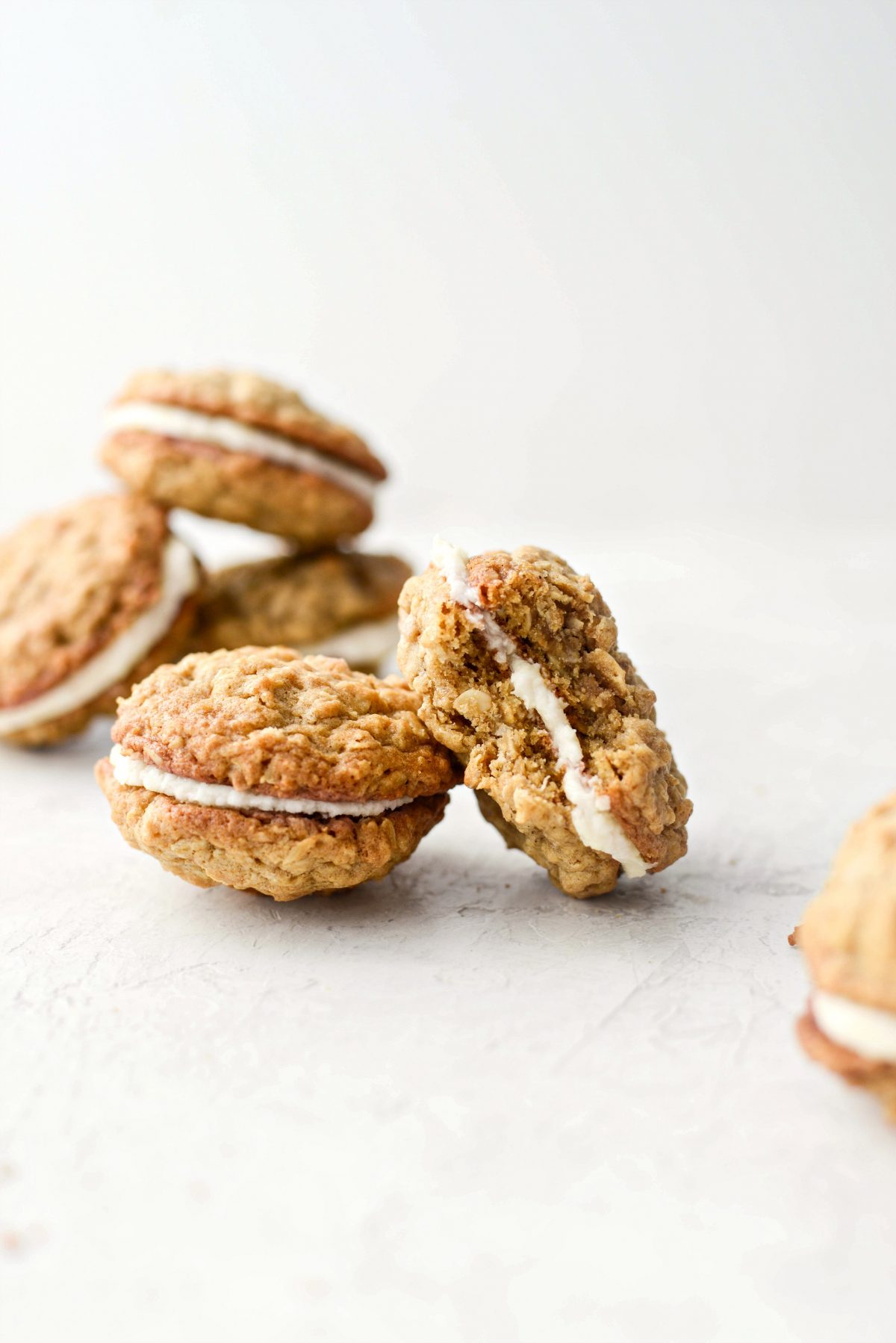 bite missing from Homemade Oatmeal Cream Pies