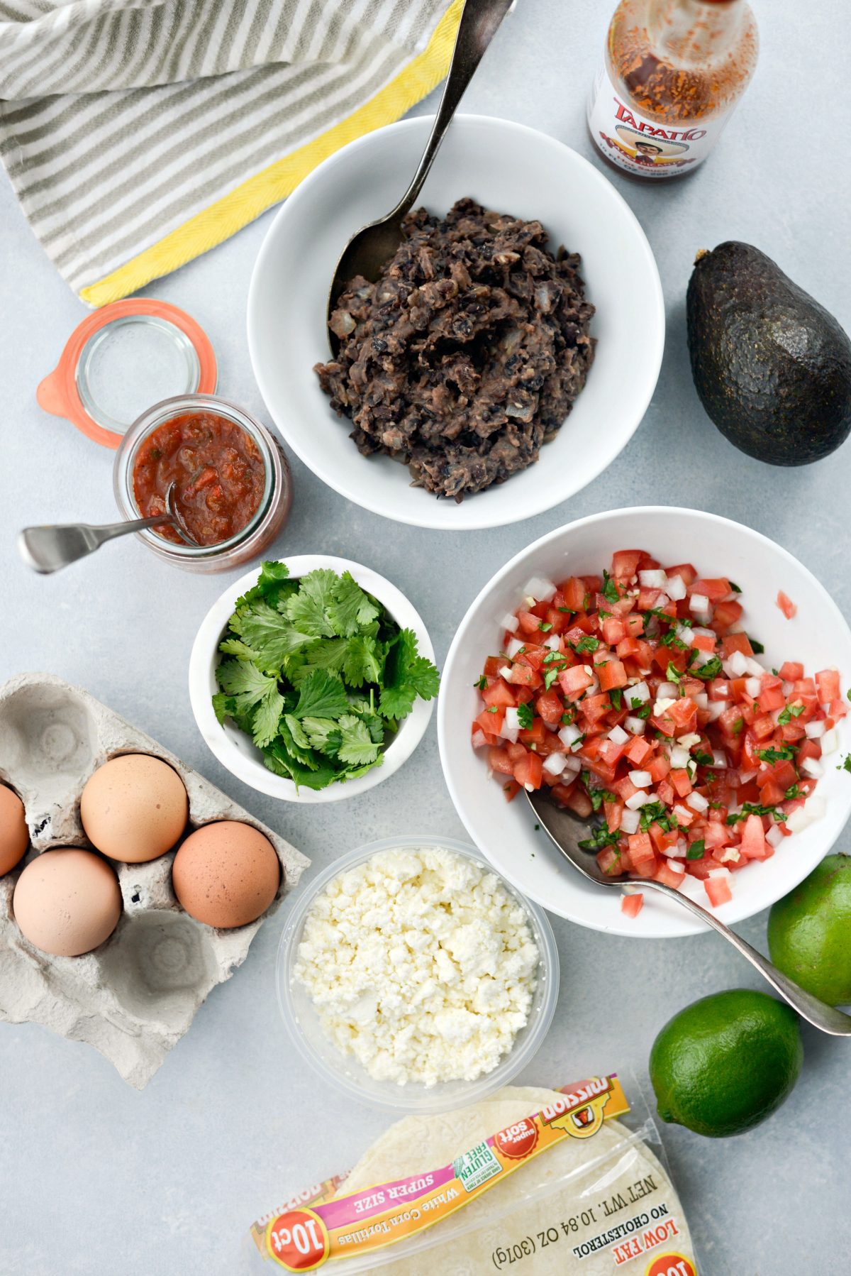 Huevos Rancheros ingredients