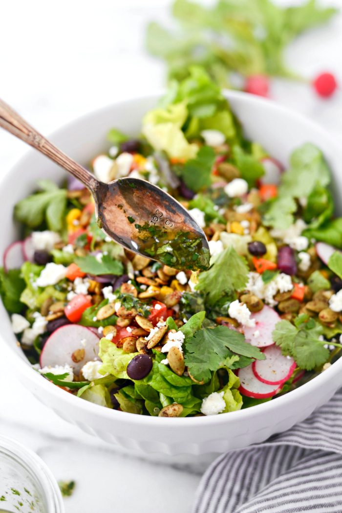 drizzle with vinaigrette