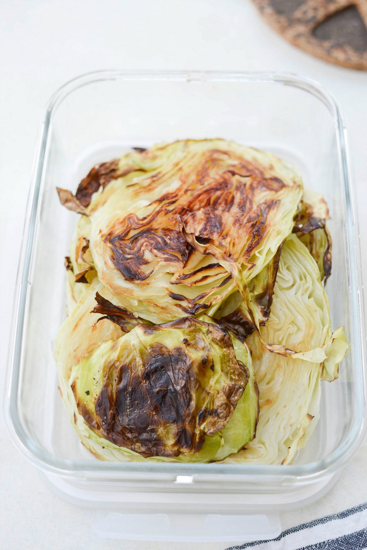 Leftover roasted cabbage