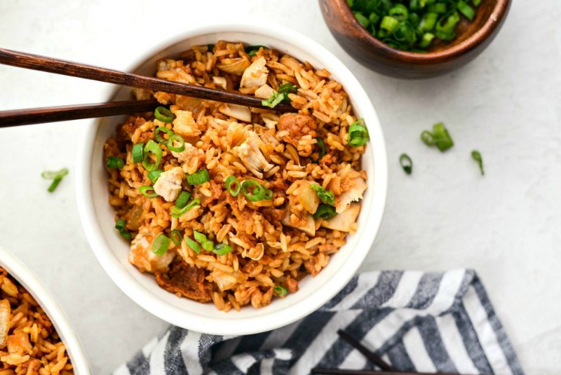 Crispy Fried Chicken Fried Rice Simply Scratch
