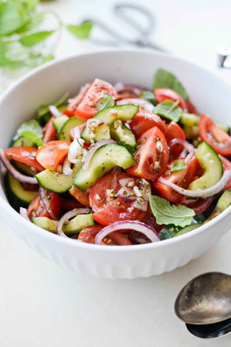 Cucumber Tomato Salad - Simply Scratch
