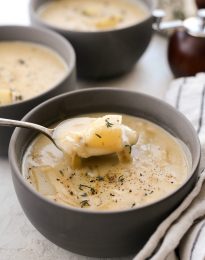 French Onion Chowder l SimplyScratch.com #frenchonion #chowder #soup #homemade #fromscratch #potatoes #onions