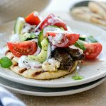 Lamb Kofta Open-Faced Pita l SimplyScratch.com #lamb #kofta #kafta #pita #sandwich