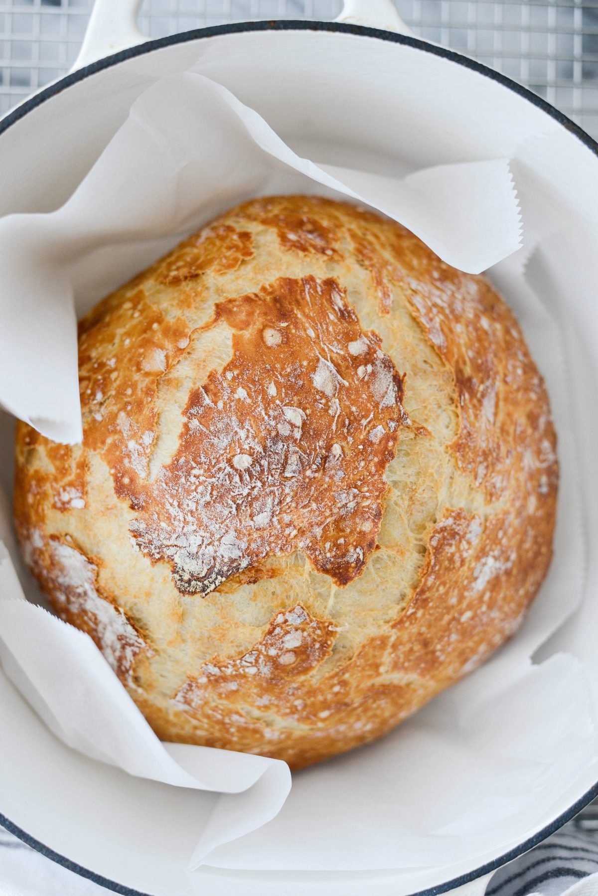 No-Knead Rustic Bread Loaf - Simply Scratch