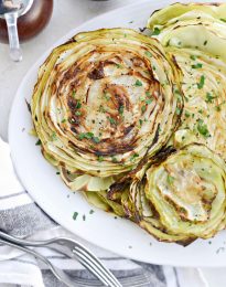 Roasted Cabbage Steaks l SimplyScratch.com #cabbage #steaks #sidedish #holiday #eats #easter #stpatricksday #irish #roasted