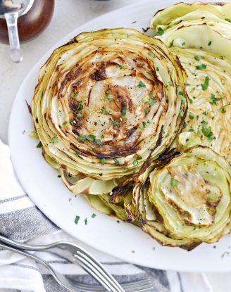 Roasted Cabbage Steaks l SimplyScratch.com #cabbage #steaks #sidedish #holiday #eats #easter #stpatricksday #irish #roasted