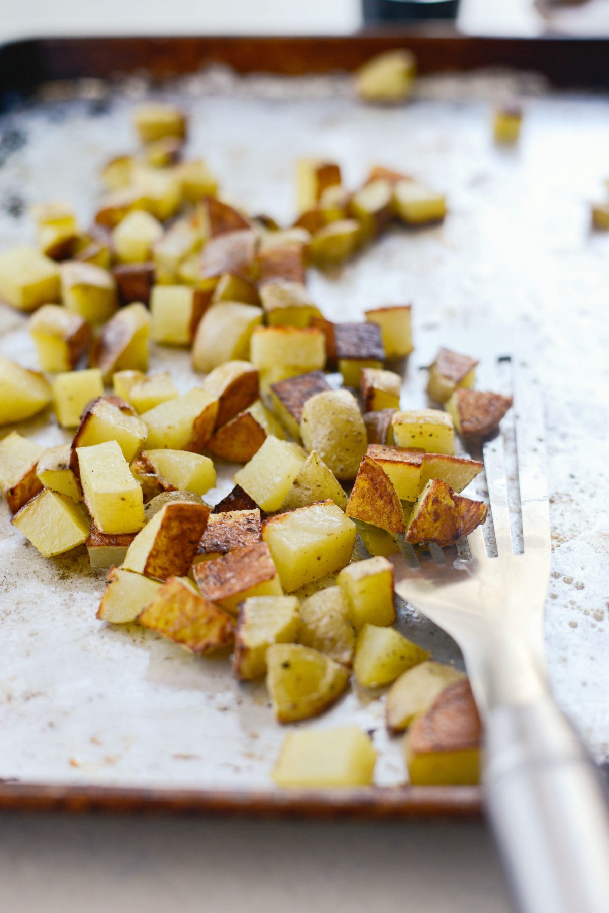 roasted potatoes.