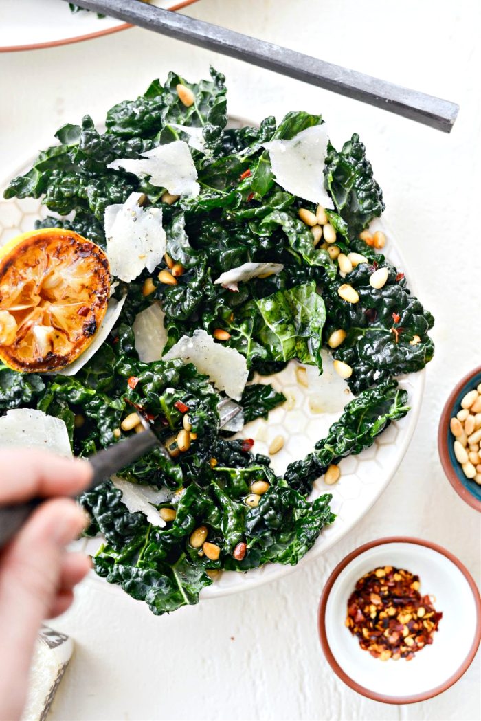 Charred Lemon and Tuscan Kale Salad