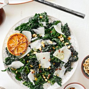 Charred Lemon and Tuscan Kale Salad