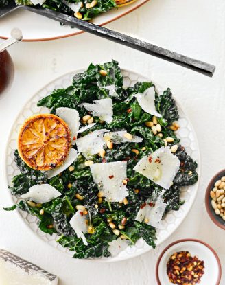 Charred Lemon and Tuscan Kale Salad