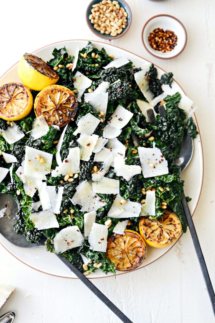 Charred Lemon and Tuscan Kale Salad
