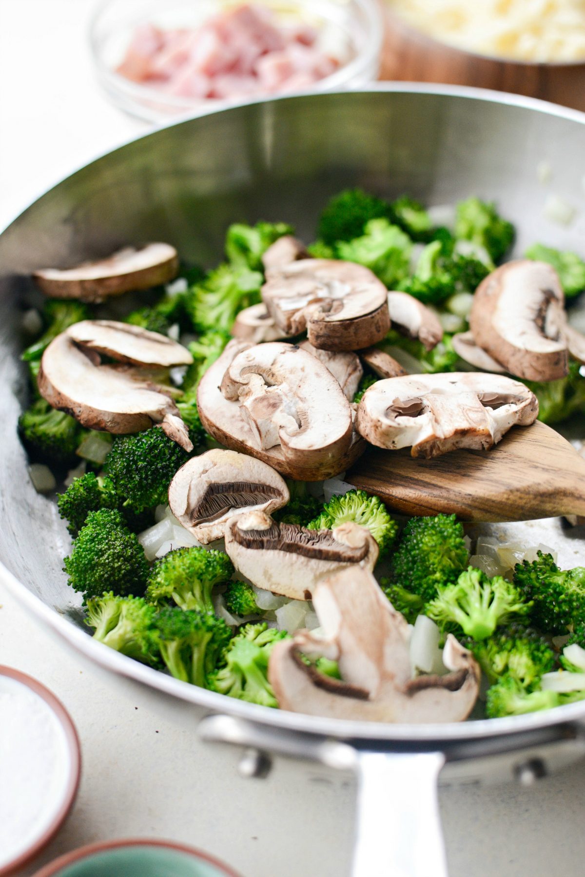 add mushrooms.