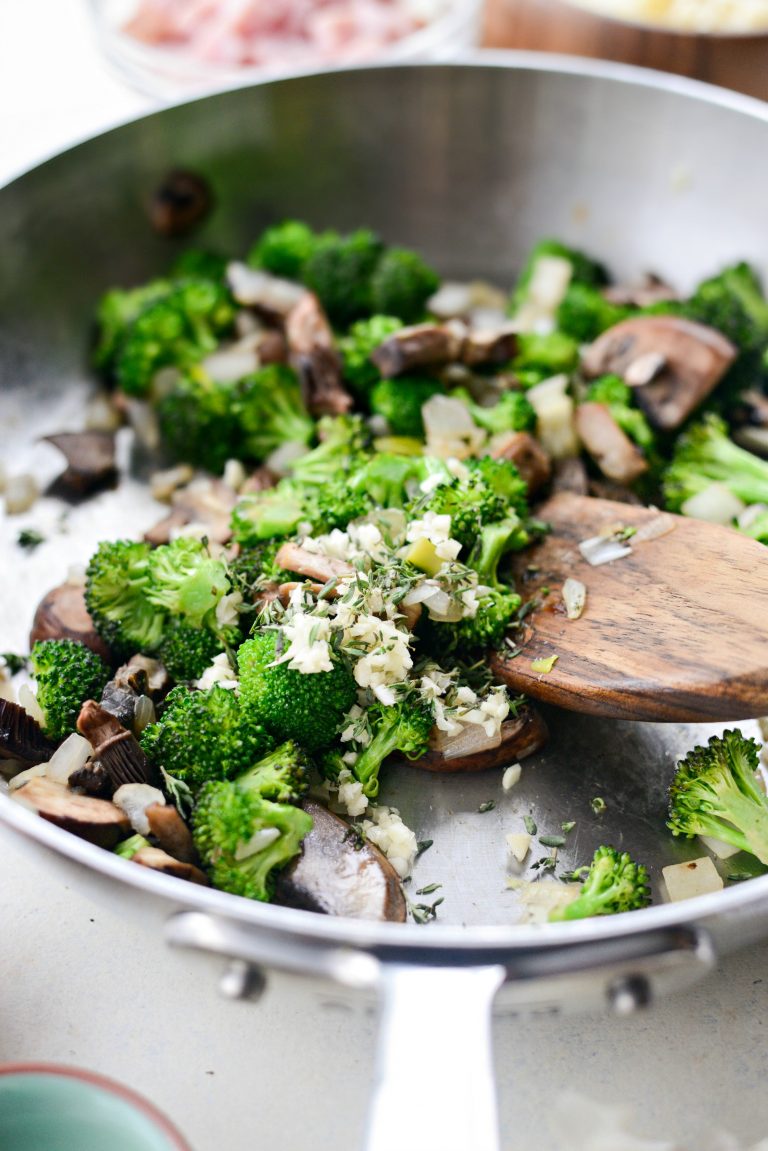 Broccoli Ham and Swiss Crustless Quiche Simply Scratch