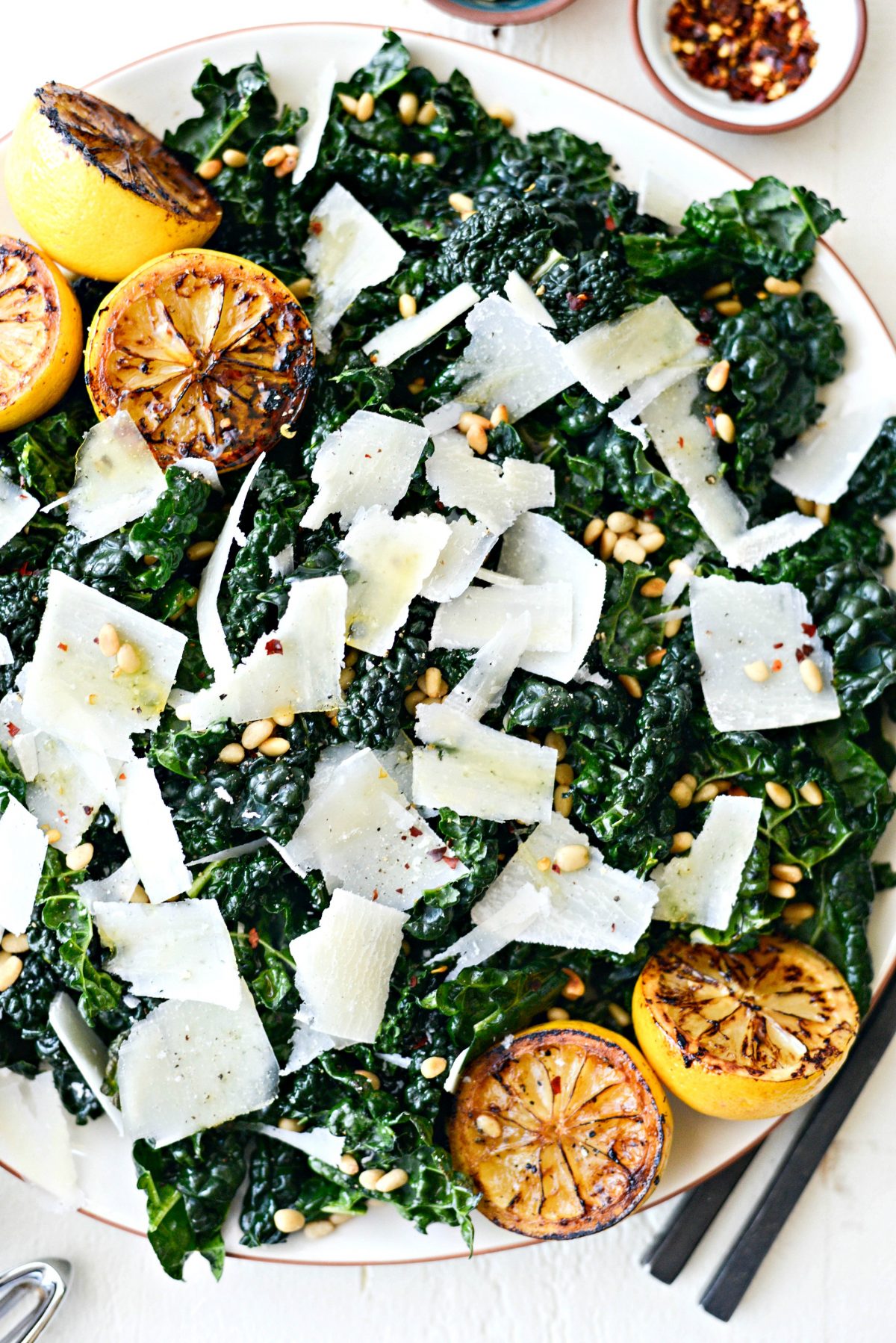 Charred Lemon and Tuscan Kale Salad