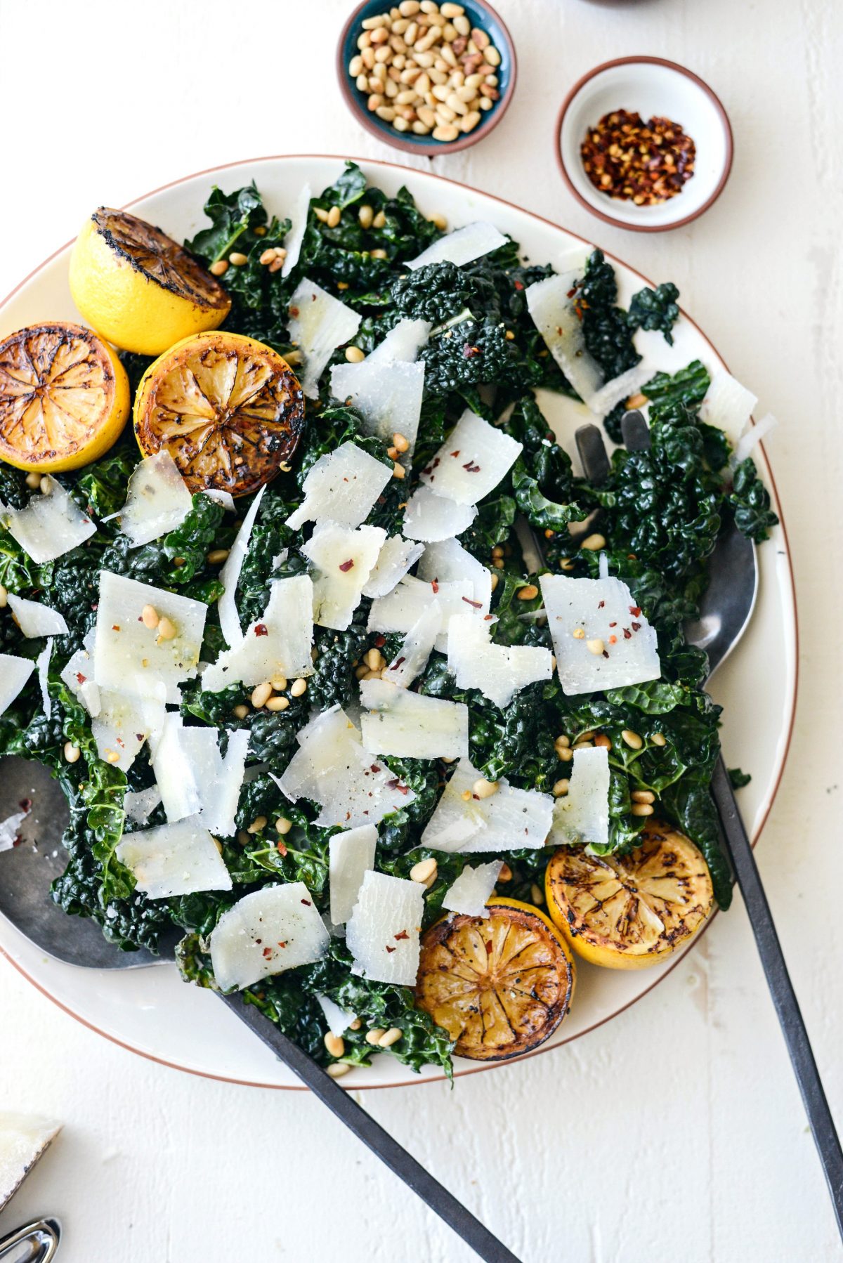 Charred Lemon and Tuscan Kale Salad