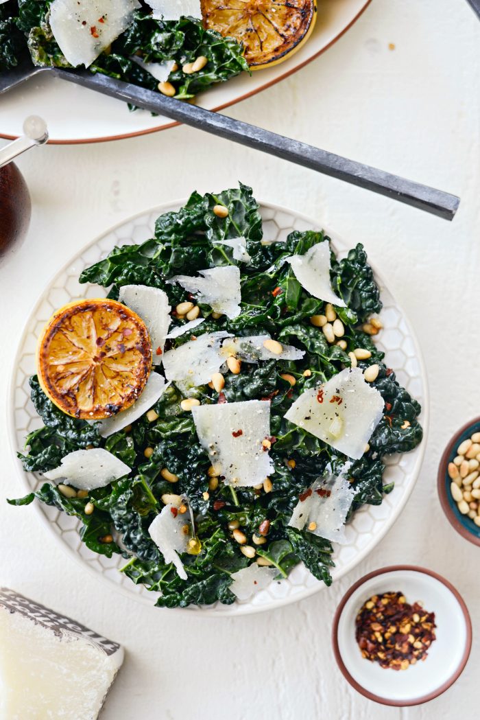 Charred Lemon and Tuscan Kale Salad 