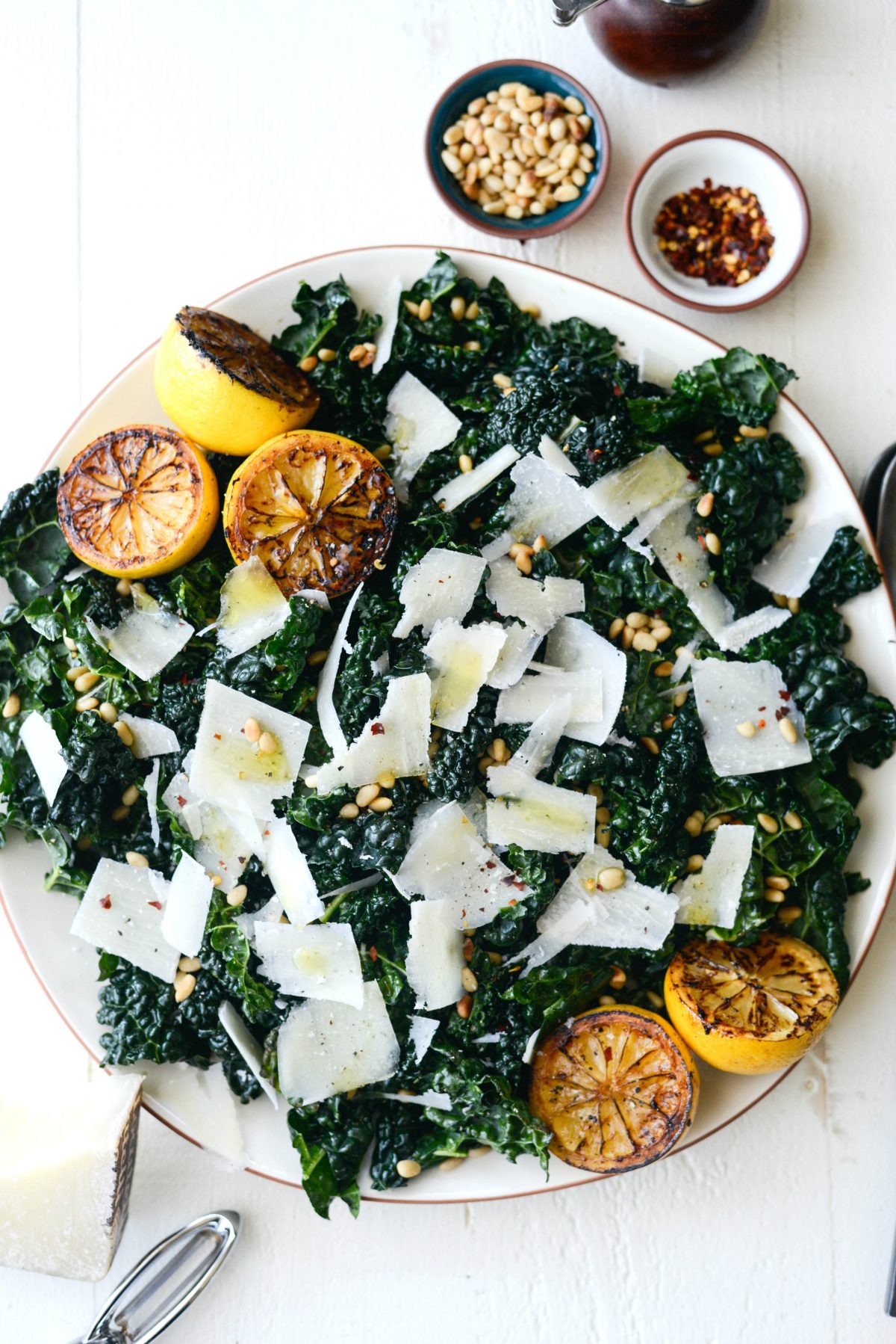 Charred Lemon and Tuscan Kale Salad - Simply Scratch