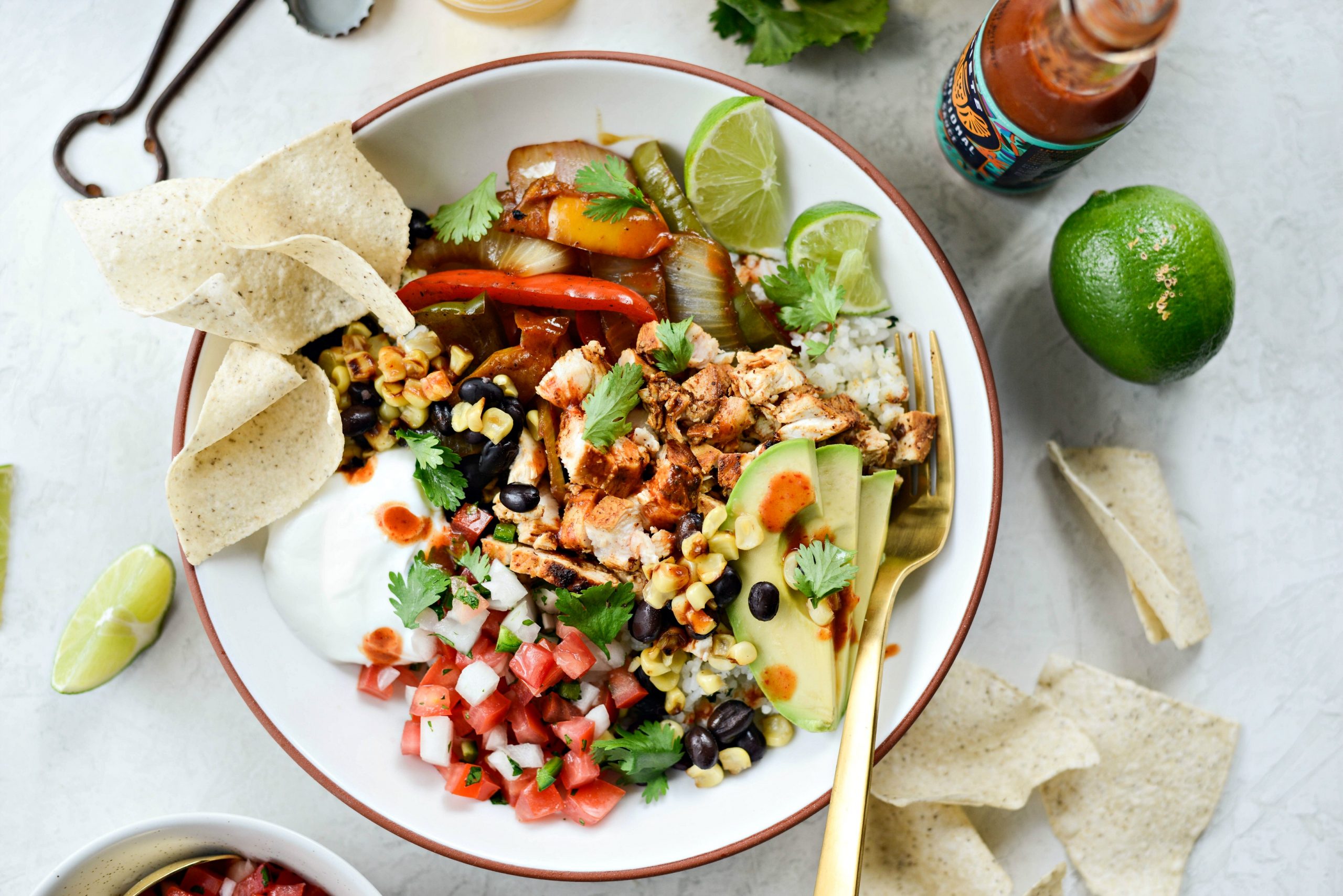 Chipotle Chicken Fajita Rice Bowl Simply Scratch