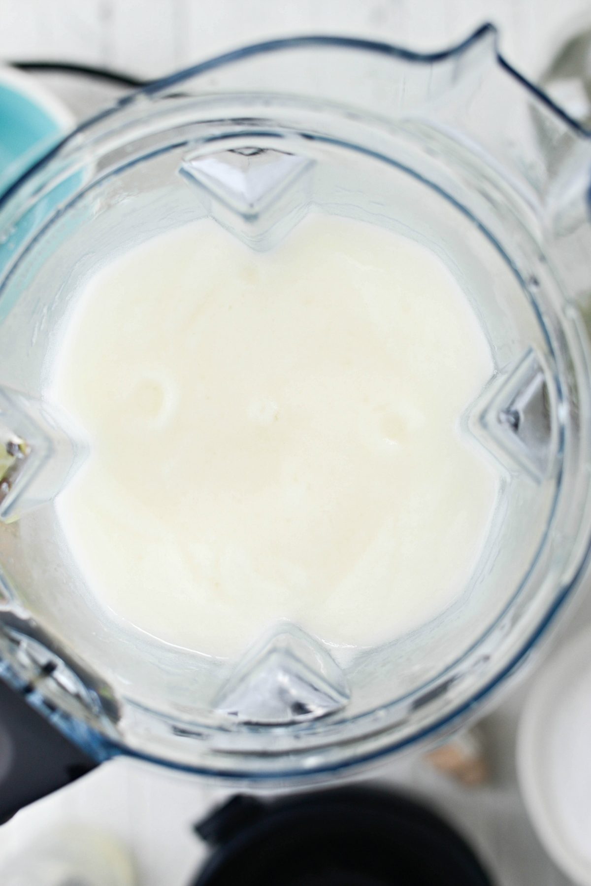 close up of Frozen Margarita Slush in blender.