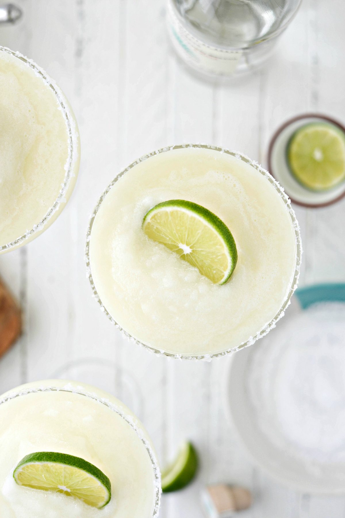 close up of Frozen Margarita Slush