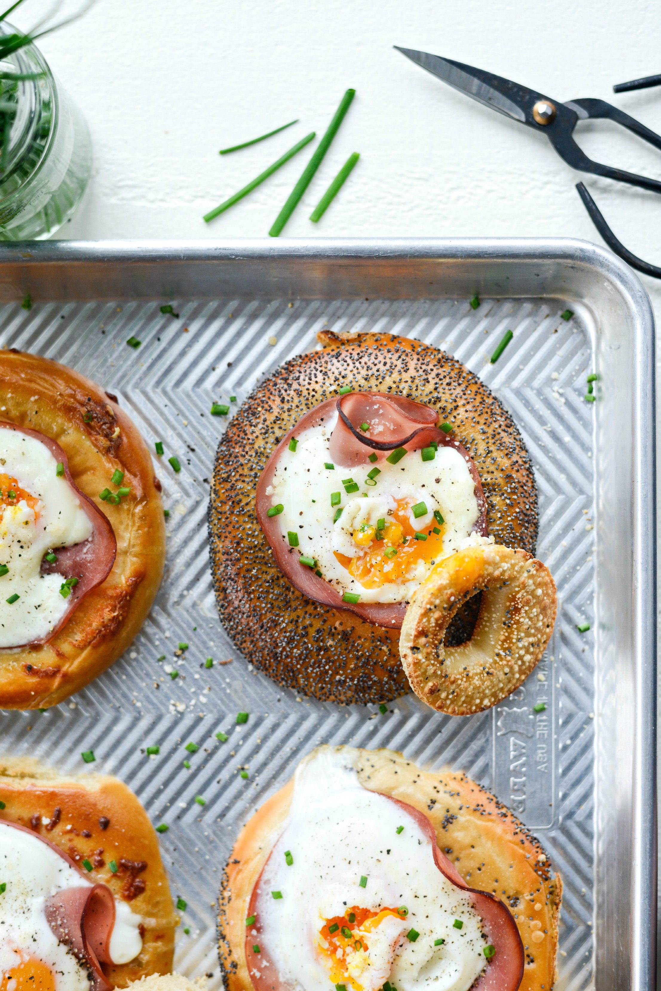 Sheet Pan Bagel Eggs — Gather In Style