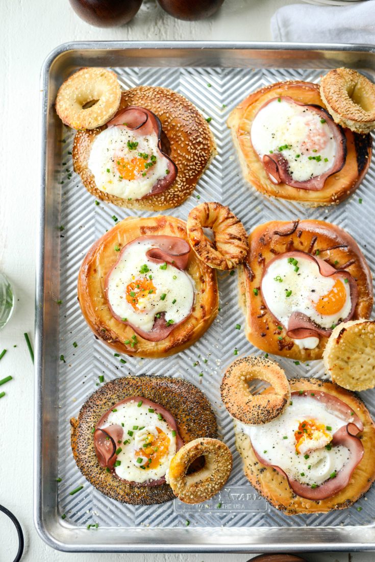 Baked Egg in a Hole Bagels Simply Scratch