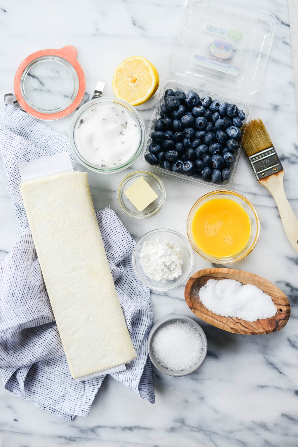 ingredient for Blueberry Lavender Pastry Pies