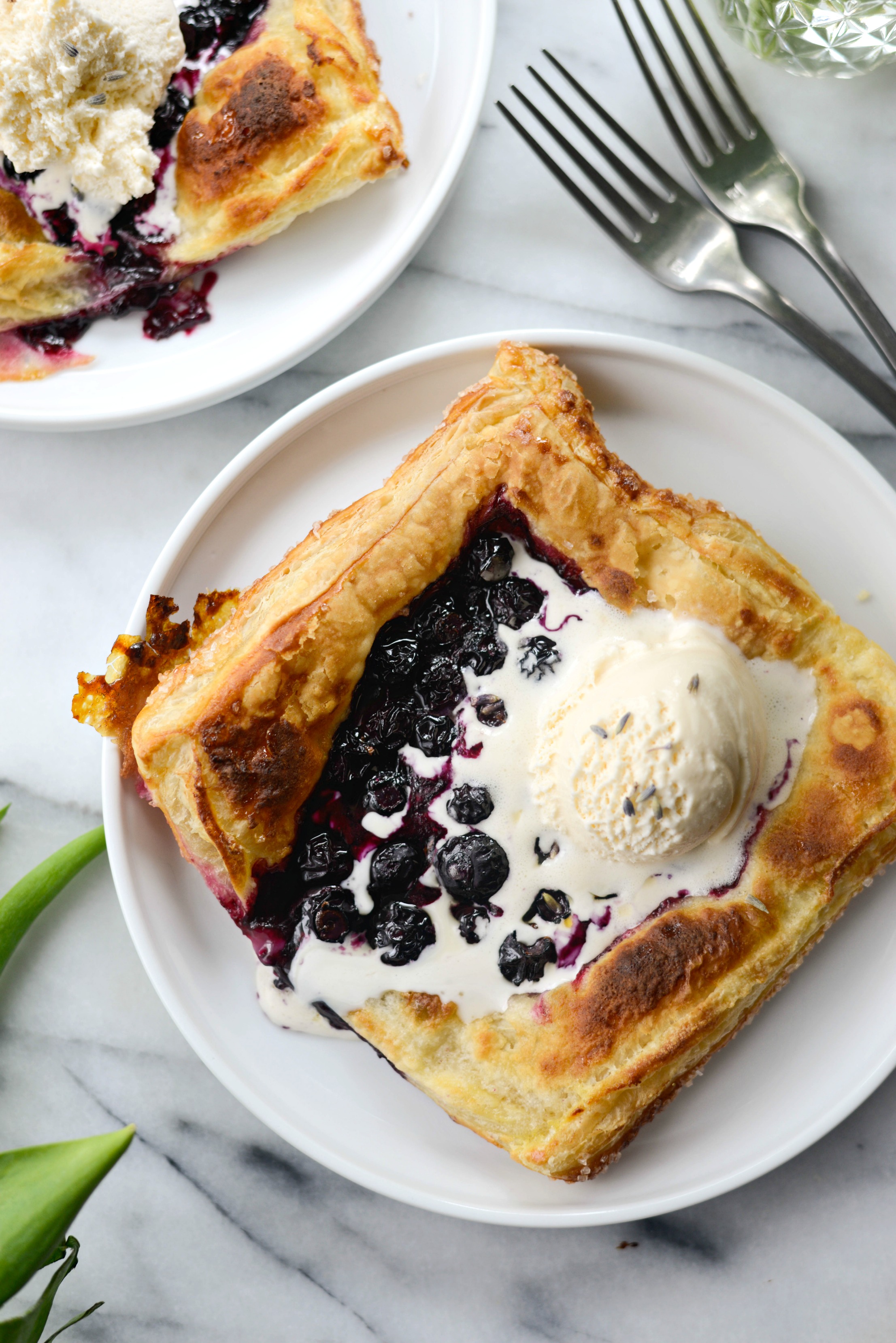 Blueberry Lavender Pastry Pies Simply Scratch
