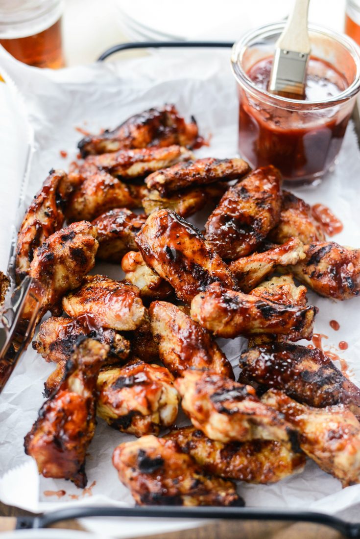 Grilled Cherry Chipotle Chicken Wings - Simply Scratch