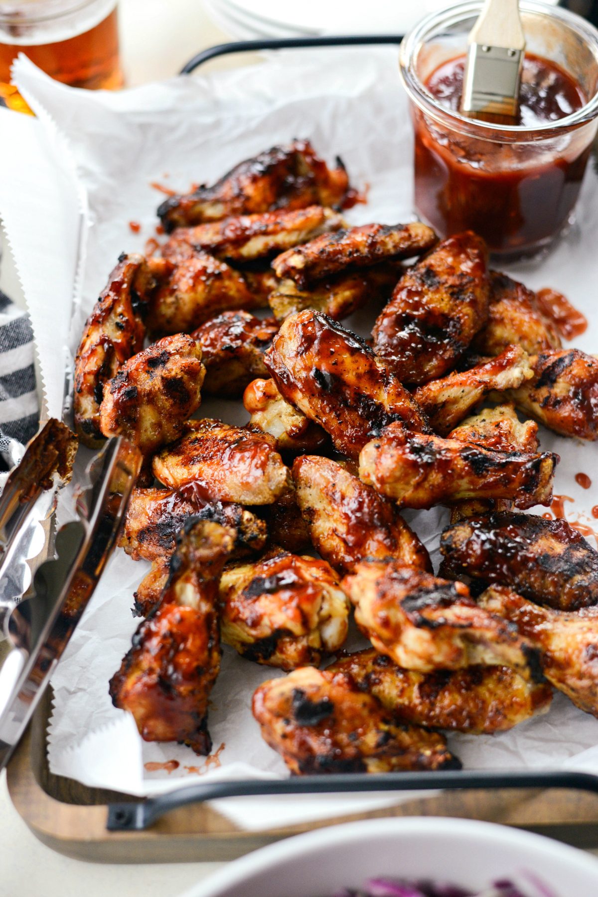 Grilled Cherry Chipotle Chicken Wings