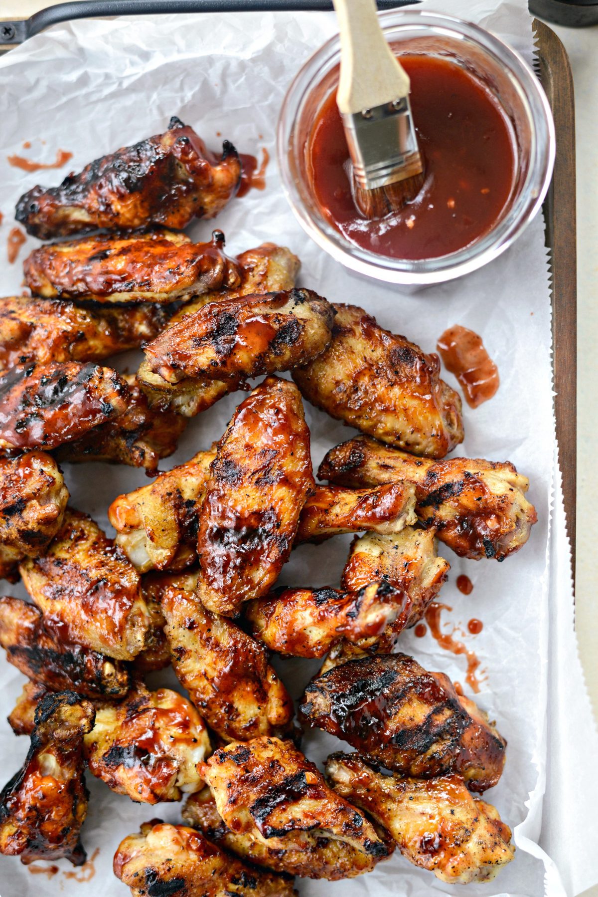 Grilled Cherry Chipotle Chicken Wings