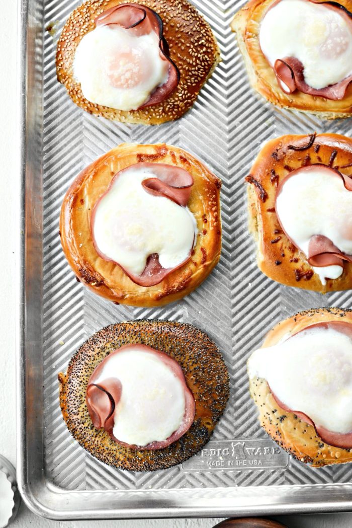 just baked Egg In A Hole Bagels
