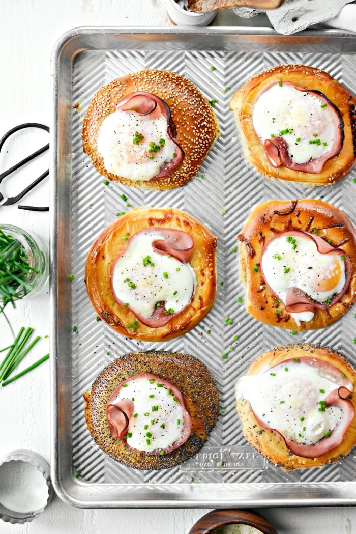 season and sprinkle with snipped chives