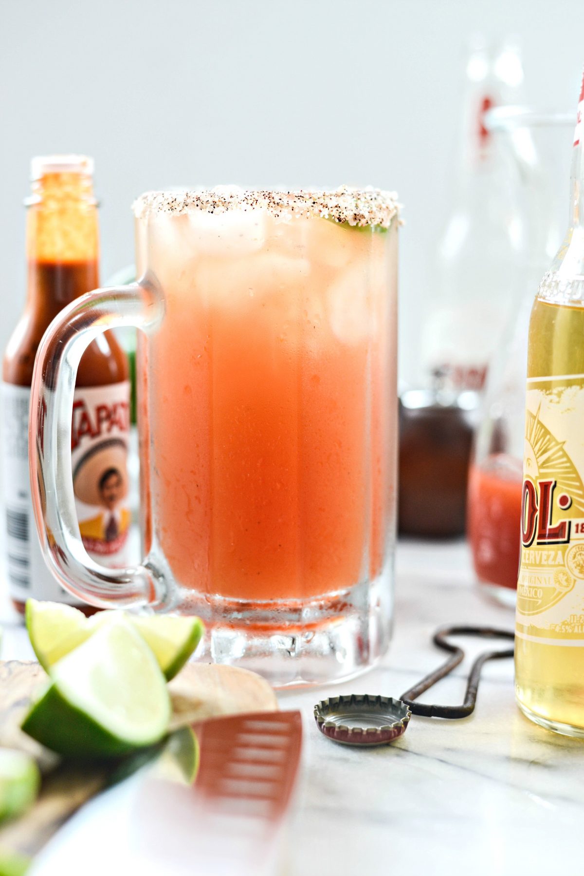 Mexican Michelada Recipe l SimplyScratch.com #adultbeverage #cincodemayo #beer #drink #mexican