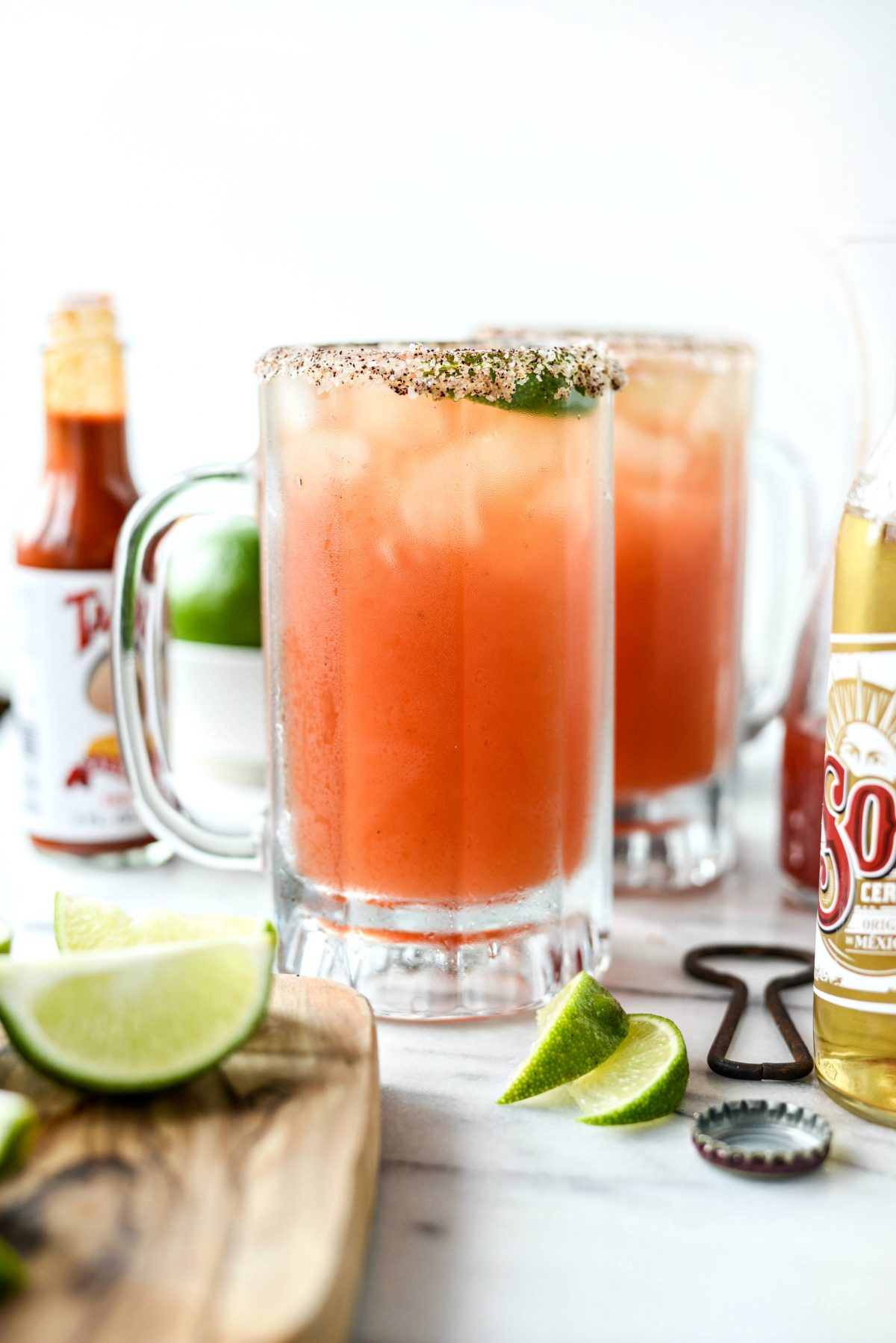 Mexican Michelada Recipe l SimplyScratch.com #adultbeverage #cincodemayo #beer #drink #mexican