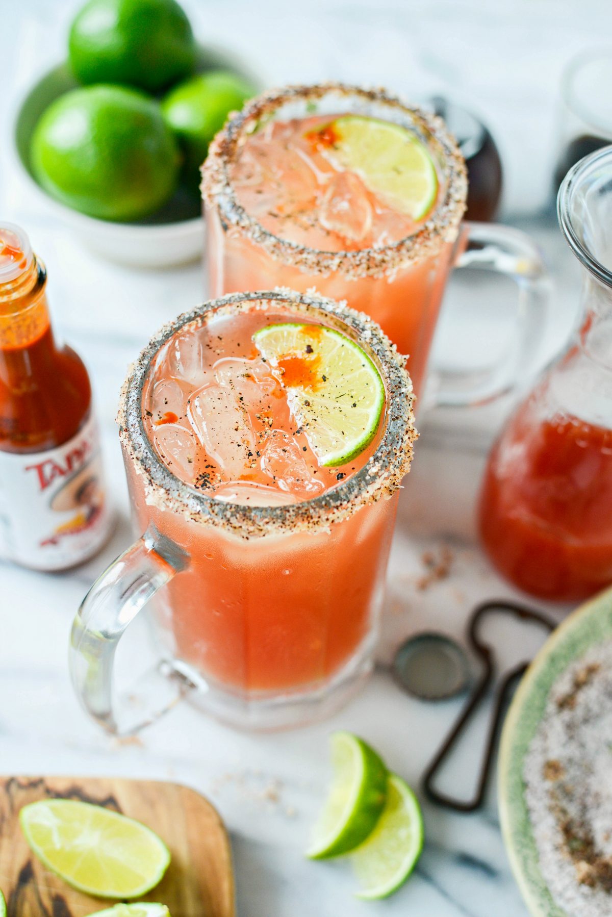 Mexican Michelada Recipe l SimplyScratch.com #adultbeverage #cincodemayo #beer #drink #mexican