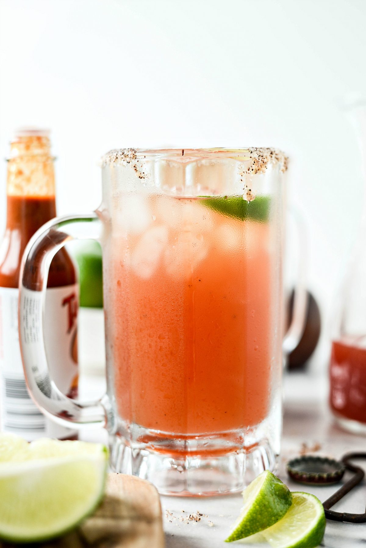 sipped Mexican Michelada Recipe l SimplyScratch.com #adultbeverage #cincodemayo #beer #drink #mexican