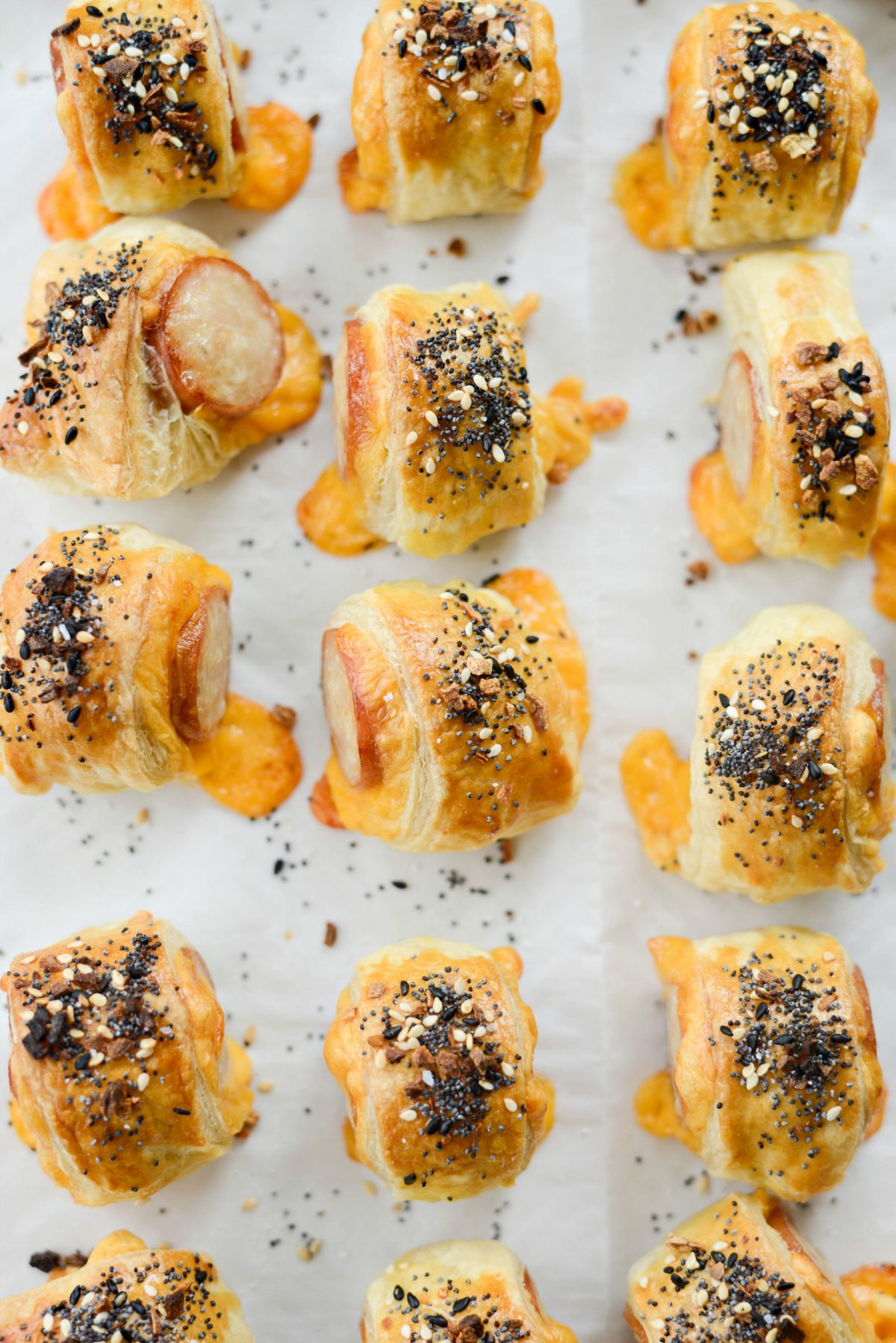 golden brown Pigs in a Blanket.