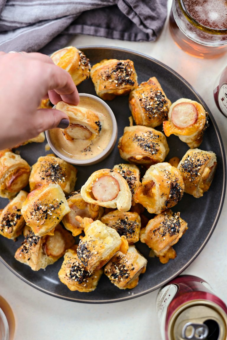 Pigs in a Blanket with Jalapeño Mustard Dip Simply Scratch