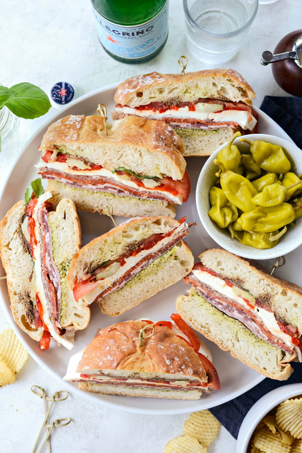 Ultimate Pressed Italian Sandwiches platter