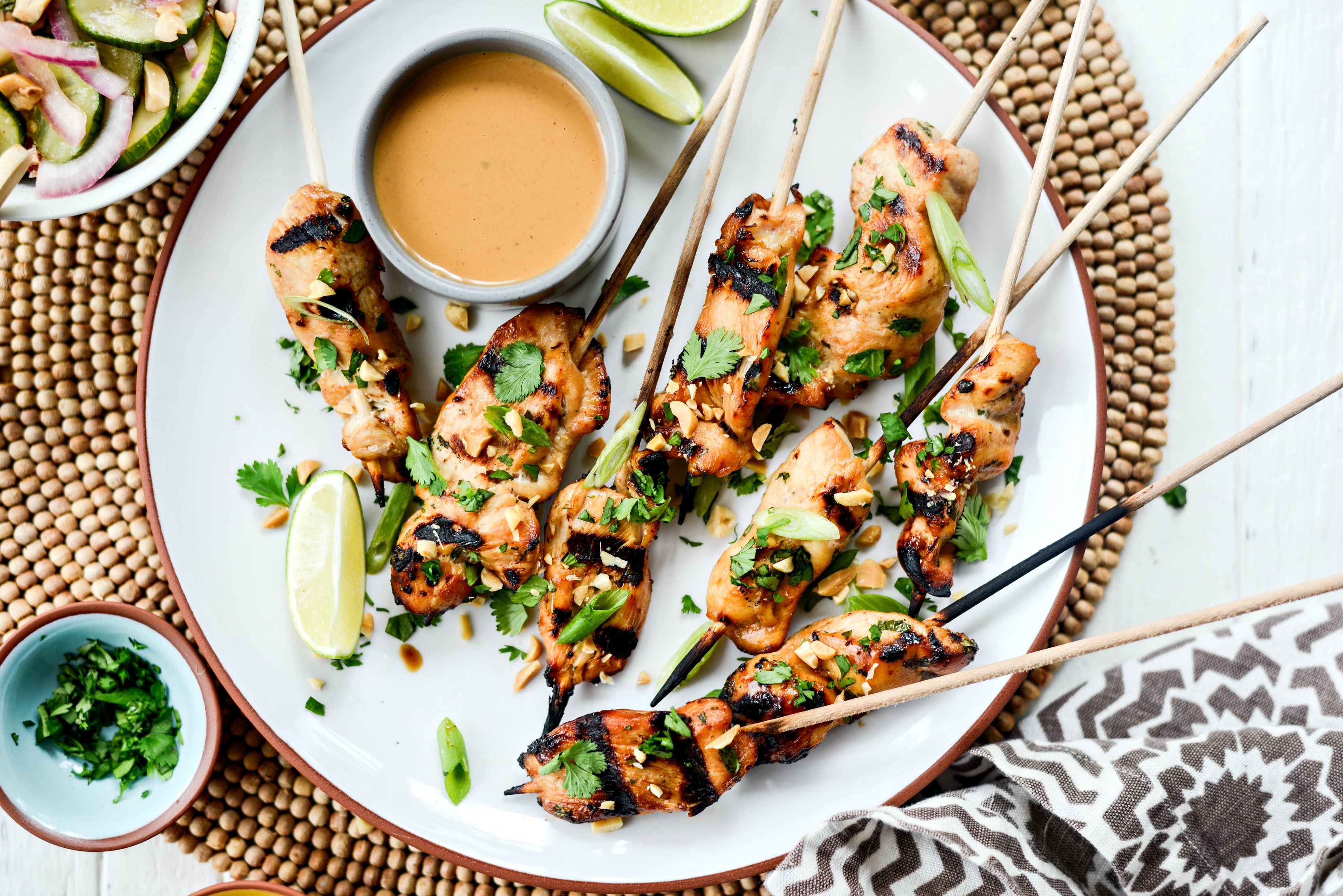 Chicken Satay with Thai Peanut Sauce Simply Scratch