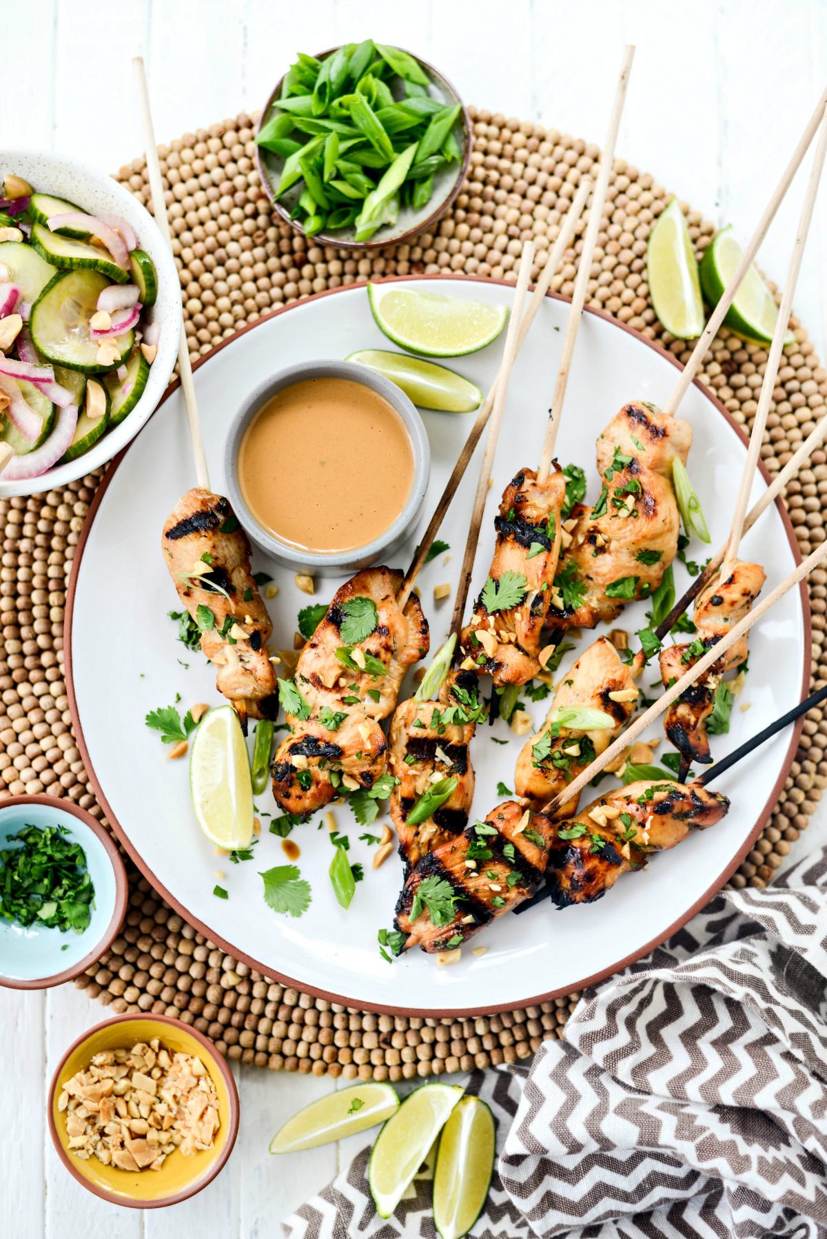 Chicken Satay with Thai Peanut Sauce