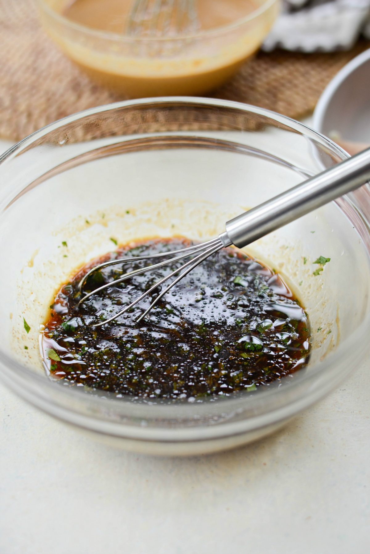 whisked marinade