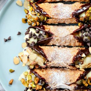 Easy Cannolis l SimplyScratch.com #easy #homemade #cannoli #ricotta #italian #dessert